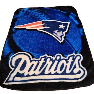 New England Patriots Blanket The Northwest Co Super Plush Throw 48”X 58” Heavy